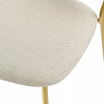 Стул барный широкой полукруглой спинкой на золотистых ножках Chair Smooth Shapes варинант исполнения - 6 | Loft Concept в Ростове-на-Дону