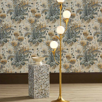 Торшер с золотым каркасом в виде стебля с листьями Inspired by Nature варинант исполнения - 4 | Loft Concept в Ростове-на-Дону