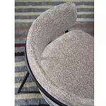 Стул полукруглый с каркасом из металла и мягким сиденьем и спинкой Soft Chenille варинант исполнения - 7 | Loft Concept в Ростове-на-Дону