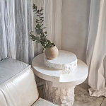 Дизайнерский журнальный стол цилиндрической формы фактурный Mylepen варинант исполнения - 3 | Loft Concept в Ростове-на-Дону