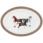 Сервиз обеденный из фарфора с изображением лошадей на 6 персон 23 предмета Porcelain Horse Set  варинант исполнения - 4 | Loft Concept в Ростове-на-Дону