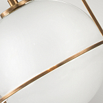 Подвесной светильник с белым плафоном в форме шара в арочной подвеске Hinkley варинант исполнения - 18 | Loft Concept в Ростове-на-Дону