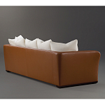 Элитарный современный диван Birmingham с кожаной спинкой варинант исполнения - 2 | Loft Concept в Ростове-на-Дону