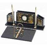 Настольный письменный набор из камня офиокальцит и змеевик Successful Leader варинант исполнения - 2 | Loft Concept в Ростове-на-Дону