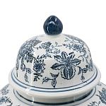 Ваза с крышкой и бело-синим цветочным узором Blue & White Ornament  варинант исполнения - 3 | Loft Concept в Ростове-на-Дону