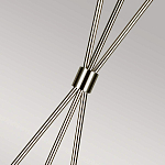 Торшер на трех тонких перекрещенных ножках с белым конусным абажуром из льна Feiss варинант исполнения - 7 | Loft Concept в Ростове-на-Дону