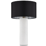 Настольная лампа с белым фактурным корпусом и черным абажуром Twisted варинант исполнения - 4 | Loft Concept в Ростове-на-Дону