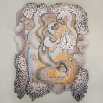 Тканый вручную монументальный настенный гобелен Soft Inception варинант исполнения - 3 | Loft Concept в Ростове-на-Дону