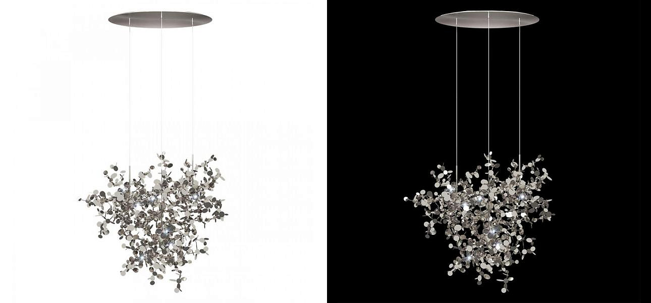 Люстра Terzani Argent Suspension Silver Pendant lamp диаметр 85 Люстра Terzani Argent Suspension Silver Pendant lamp диаметр 85 - Loft-Concept в Ростове-на-Дону