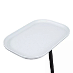 Столик приставной с прямоугольной серой столешницей Steel Stable Table варинант исполнения - 4 | Loft Concept в Ростове-на-Дону