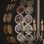 Люстра в форме шара с декором из круглых декоративных элементов Bright Shell Discs варинант исполнения - 4 | Loft Concept в Ростове-на-Дону