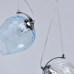 Люстра линейная с 5-ю разноцветными стеклянными плафонами Kaleido варинант исполнения - 8 | Loft Concept в Ростове-на-Дону