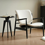 Кресло с каркасом и ножками из древесины и мягкими сиденьем и спинкой Venice варинант исполнения - 1 | Loft Concept в Ростове-на-Дону