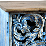 Комод с резным фасадом Blue Carved Chest of Drawers варинант исполнения - 4 | Loft Concept в Ростове-на-Дону