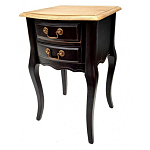 Тумба прикроватная из массива березы с 2-мя ящиками в стиле прованс Vintage варинант исполнения - 5 | Loft Concept в Ростове-на-Дону