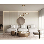 Люстра подвесная светодиодная в виде волнообразной ленты Ribbon Vortex варинант исполнения - 26 | Loft Concept в Ростове-на-Дону