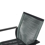 Стул темно-серый с высокой плетеной спинкой и сиденьем Braided Strength варинант исполнения - 8 | Loft Concept в Ростове-на-Дону