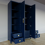 Большой шкаф с витриной Elsa Dreams Blue варинант исполнения - 3 | Loft Concept в Ростове-на-Дону