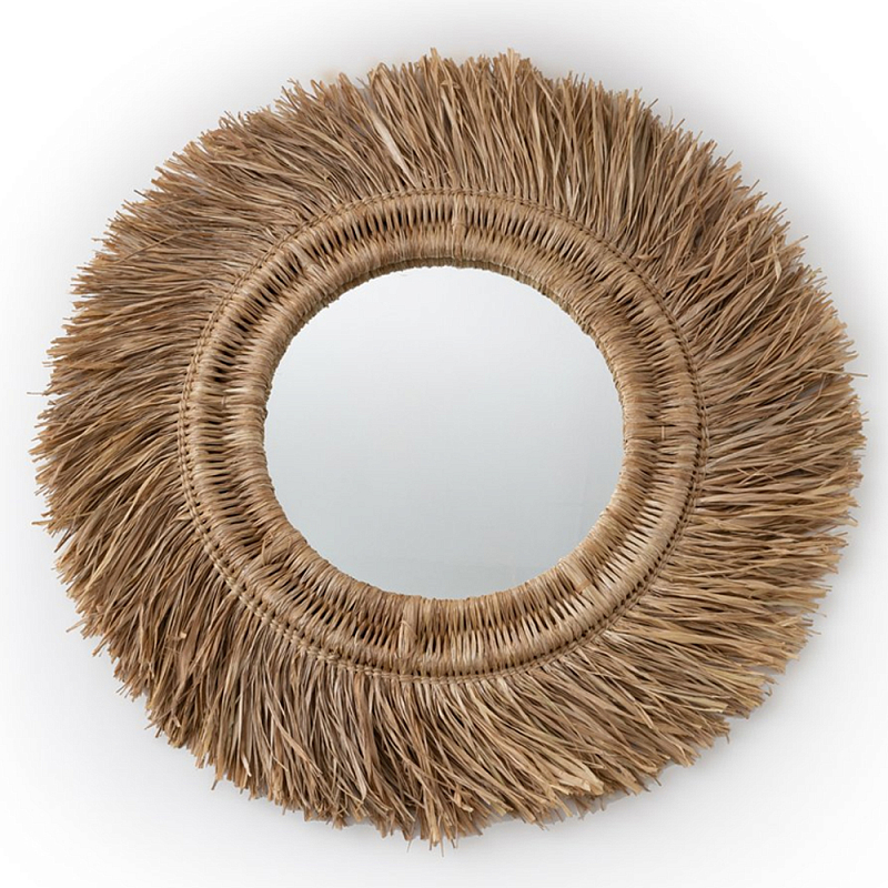 Зеркало из ротанга и сизаля WICKER MIRROR 100 Коричневый в Ростове-на-Дону | Loft Concept 