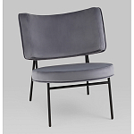 Мини-кресло District Lounge велюр серый варинант исполнения - 1 | Loft Concept в Ростове-на-Дону