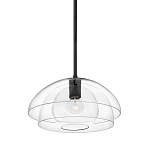 Подвесной светильник с прозрачным двойным стеклянным плафоном в форме купола и внутренней сферой Hinkley варинант исполнения - 1 | Loft Concept в Ростове-на-Дону