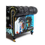 Кресло "Баския и Уорхол" Basquiat Warhol graffiti chair натуральная кожа варинант исполнения - 3 | Loft Concept в Ростове-на-Дону