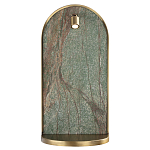 Настенный светильник зеленого цвета с бронзовой рамкой овальной формы с полкой Herbarium  варинант исполнения - 2 | Loft Concept в Ростове-на-Дону