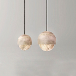 Подвесной светильник светодиодный с плафоном сферической формы Stone Helios варинант исполнения - 2 | Loft Concept в Ростове-на-Дону