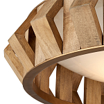 Люстра круглая из толстых деревянных реек Wooden Slats варинант исполнения - 1 | Loft Concept в Ростове-на-Дону