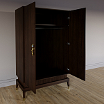 Платяной шкаф Elsa Dreams Walnut с 2-мя фасадами варинант исполнения - 1 | Loft Concept в Ростове-на-Дону