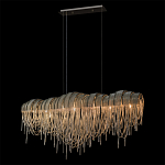 Люстра подвесная с металлическими дугами и длинными цепочками 115 см Atlantis Chain варинант исполнения - 10 | Loft Concept в Ростове-на-Дону