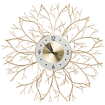 Часы настенные из металла золотые с белым циферблатом Current Time варинант исполнения - 1 | Loft Concept в Ростове-на-Дону