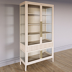 Витрина Primo со стеклянными фасадами и 2 ящиками Светлый дуб варинант исполнения - 2 | Loft Concept в Ростове-на-Дону