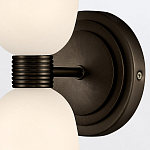 Бра для ванных комнат вертикальное с двумя матовыми белыми стеклянными плафонами Hinkley варинант исполнения - 3 | Loft Concept в Ростове-на-Дону