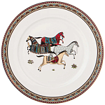 Сервиз обеденный из фарфора с изображением лошадей на 6 персон 23 предмета Porcelain Horse Set  варинант исполнения - 3 | Loft Concept в Ростове-на-Дону