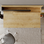 Стол письменный с выдвижным ящиком цвета древесины LEILA WORKING TABLE OAK ANTHRACITE варинант исполнения - 7 | Loft Concept в Ростове-на-Дону