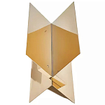 Дизайнерский журнальный стол фигурный золотого цвета Ufuri варинант исполнения - 1 | Loft Concept в Ростове-на-Дону