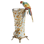 Ваза фарфоровая с птицей на бронзовой ветке Garden of Eden варинант исполнения - 1 | Loft Concept в Ростове-на-Дону