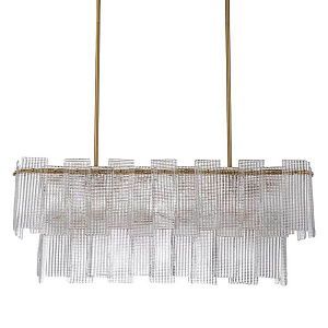 Люстра Прямоугольная Glass Beehive с Рельефным стеклом