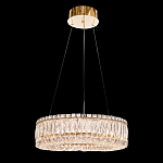 Люстра подвесная круглая из прозрачного хрусталя с золотым корпусом Selfsufficient варинант исполнения - 2 | Loft Concept в Ростове-на-Дону