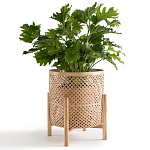 Кашпо на ножках из бамбука Bamboo Decor варинант исполнения - 5 | Loft Concept в Ростове-на-Дону