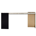 Консоль прямоугольная с основанием чёрного и золотого цвета Wrap варинант исполнения - 1 | Loft Concept в Ростове-на-Дону