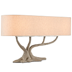 Настольная лампа с корпусом в виде дерева Gray Concrete Trunk варинант исполнения - 2 | Loft Concept в Ростове-на-Дону