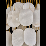 Люстра с овальными подвесками из натурального камня Spatial Composition варинант исполнения - 5 | Loft Concept в Ростове-на-Дону