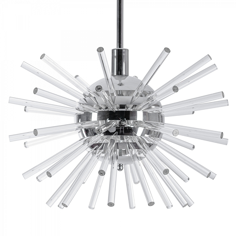 Bakalowits Miracle Sputnik Chandelier with Crystal Glass Rods Хром Прозрачное Стекло в Ростове-на-Дону | Loft Concept 