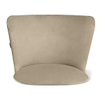 Барный стул со спинкой на 4-х коричневых ножках Бежевый Велюр Ava Charm варинант исполнения - 3 | Loft Concept в Ростове-на-Дону