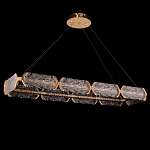 Люстра прямоугольная с текстурным природным рисунком IceFlame варинант исполнения - 2 | Loft Concept в Ростове-на-Дону