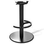 Барный стул вращающийся со спинкой и подлокотниками Douglas Rhombus Черный Велюр варинант исполнения - 4 | Loft Concept в Ростове-на-Дону