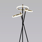 Торшер с 3-мя круглыми светодиодными лампами на черной триноге Underlining варинант исполнения - 2 | Loft Concept в Ростове-на-Дону