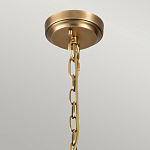 Люстра цвета латунь с 5-ю цилиндрическими плафонами из прозрачного пузырчатого стекла Kichler варинант исполнения - 6 | Loft Concept в Ростове-на-Дону